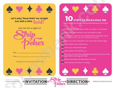 texas holdem strip poker.